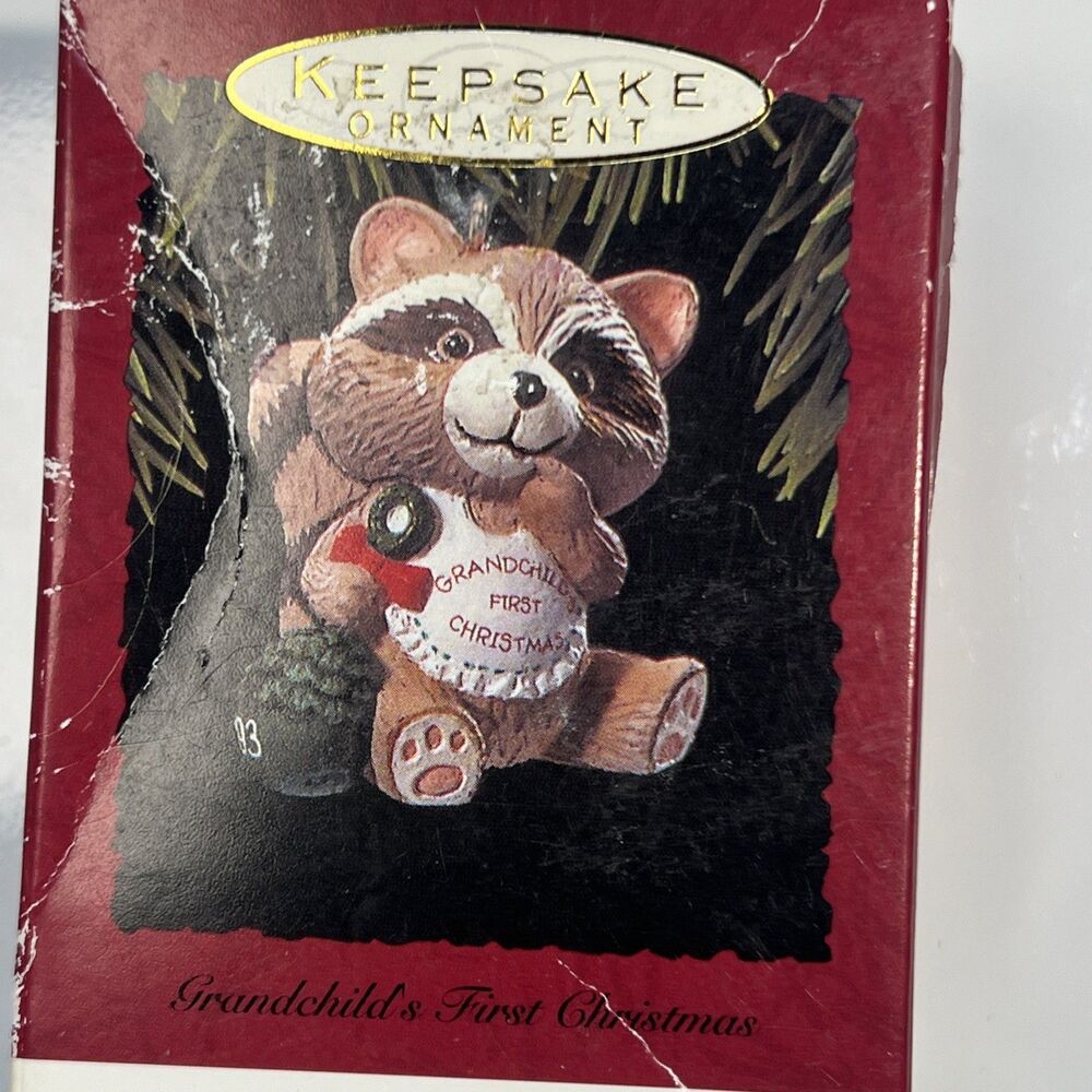 Hallmark Keepsake Ornament Grandchild's First Christmas New In Box 1993